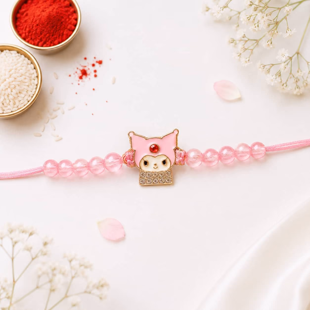 Pink Kuromi Kids Rakhi